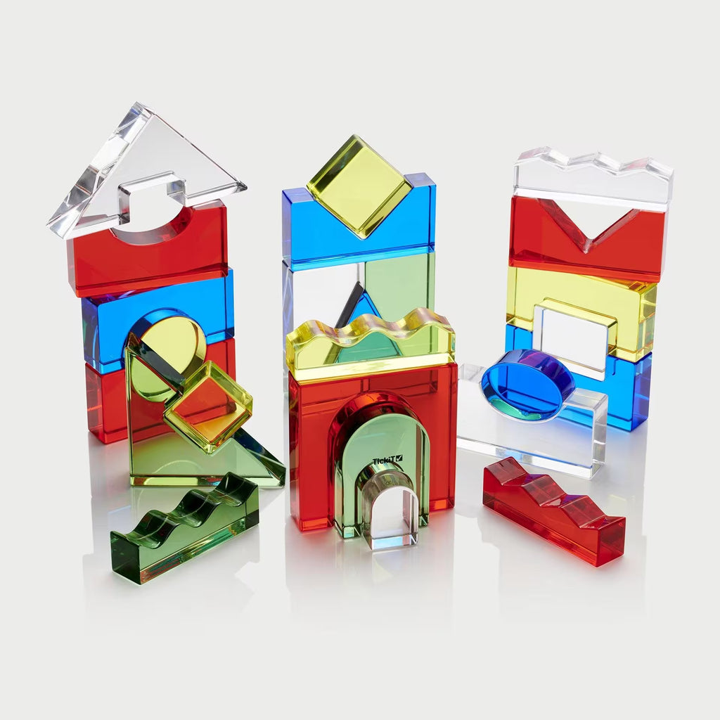 tickit® Set di blocchi di cristallo colorato