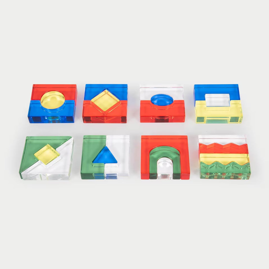 tickit® Set di blocchi di cristallo colorato