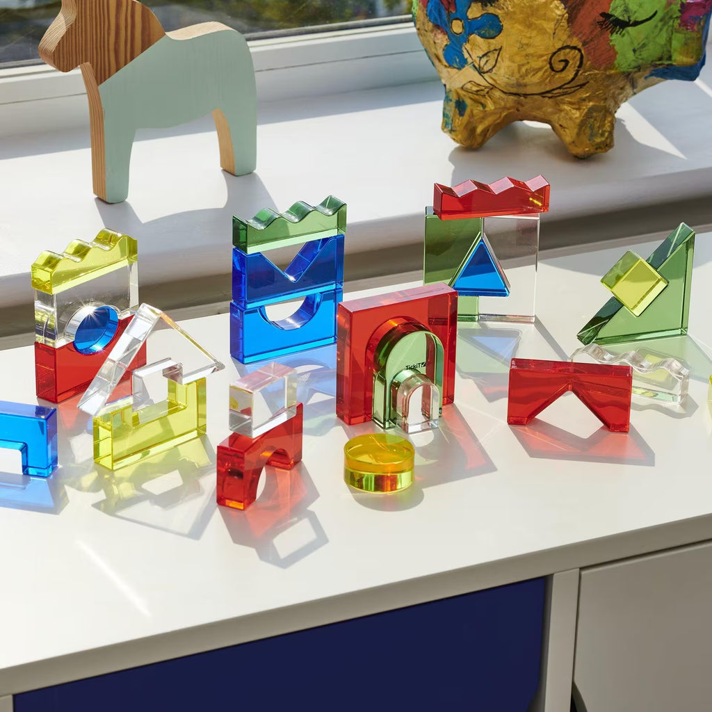 tickit® Set di blocchi di cristallo colorato