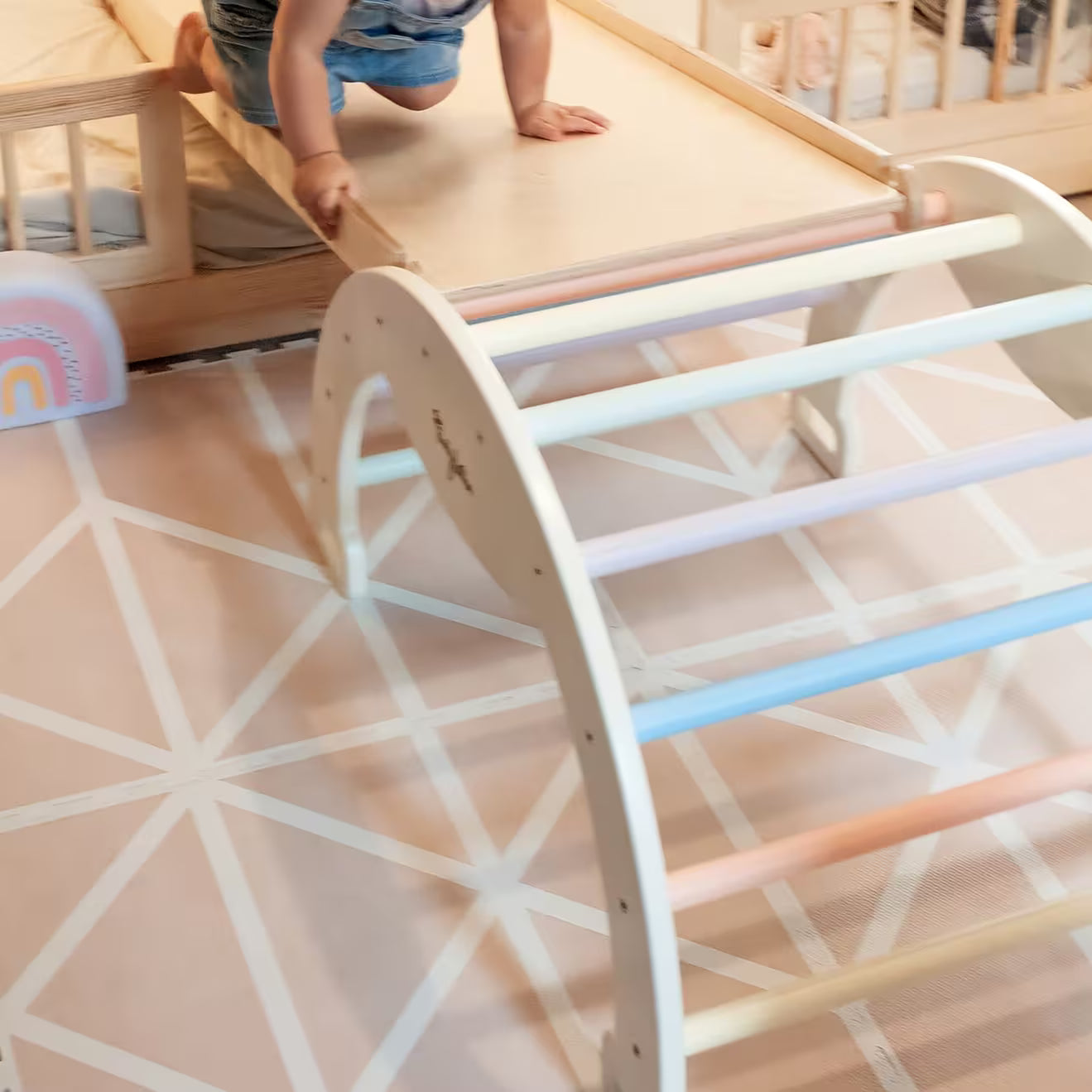 Family Nation Scivolo montessoriano Rainbow 2 in 1