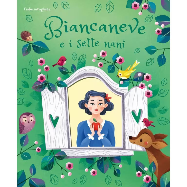 Copertina di Biancaneve e i sette nani, libro fiabe bambini