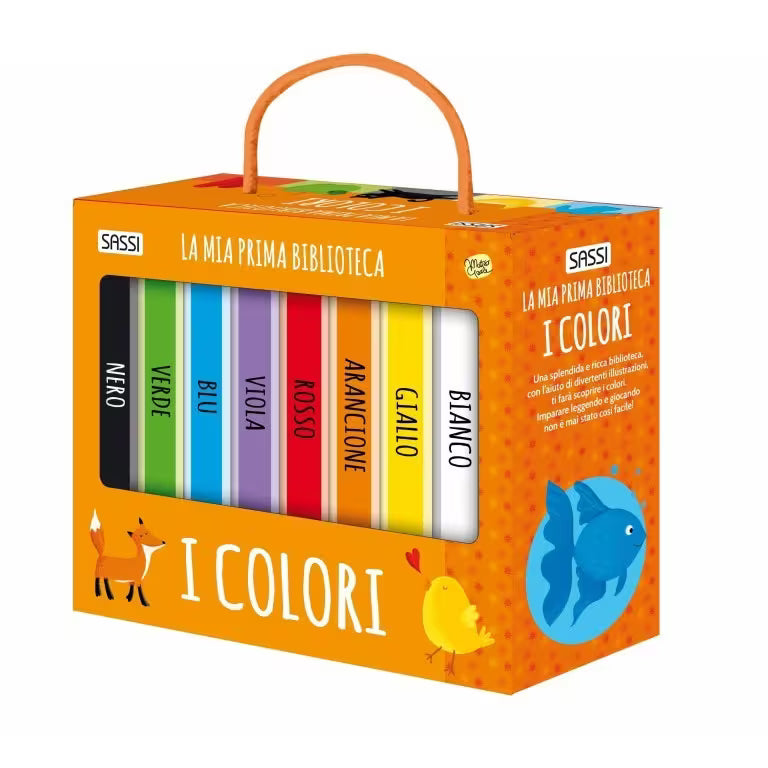 Valigetta La mia prima biblioteca I colori, libri colori bambini 2 anni