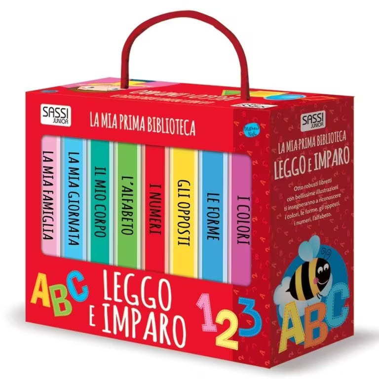La mia prima biblioteca Leggo e imparo con 8 libretti, libri educativi bambini 2 anni