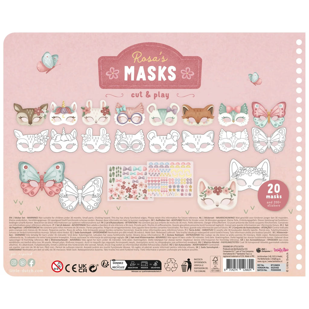 Little Dutch Scrapbook creativo maschere da ritagliare