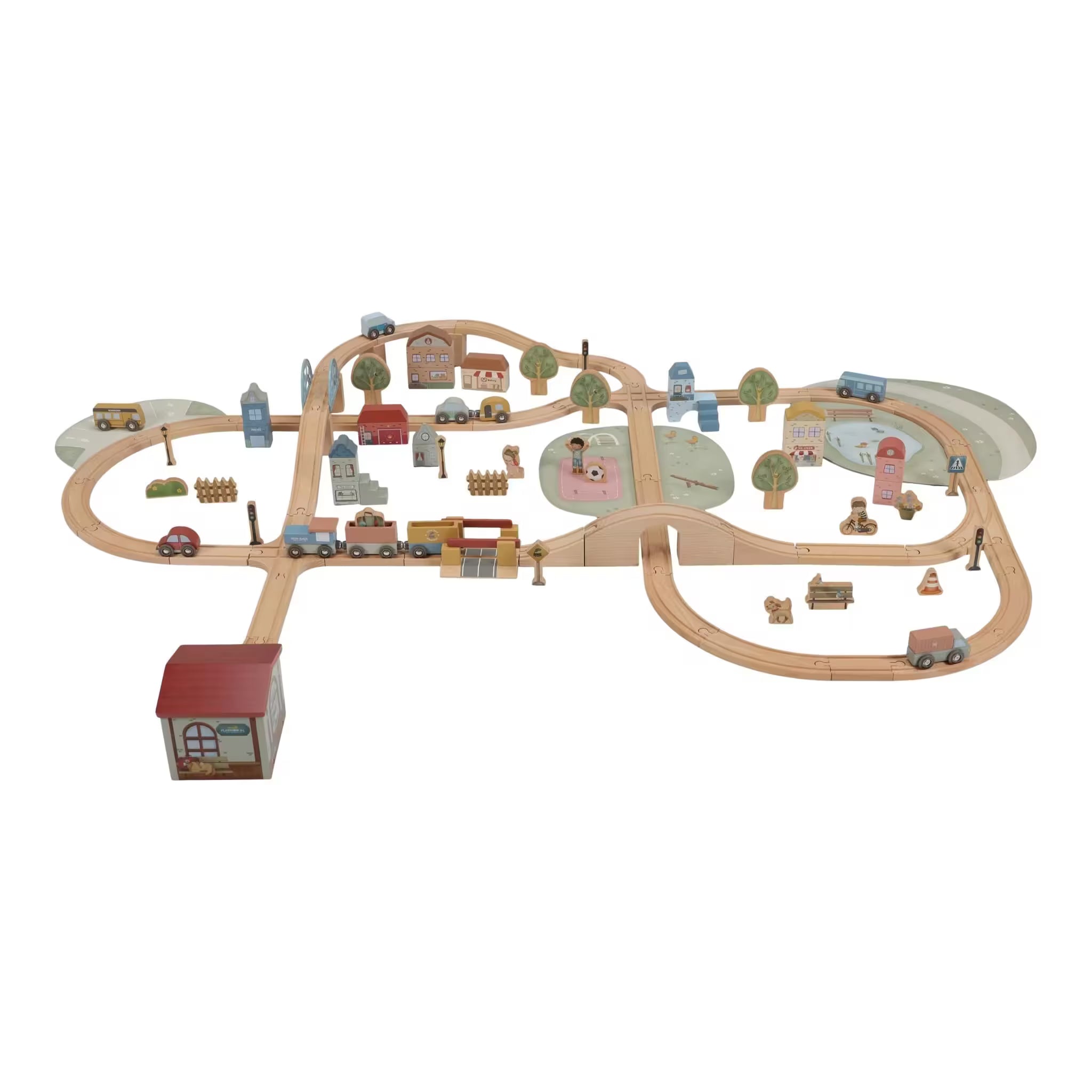 Little Dutch Pista treno in legno XL