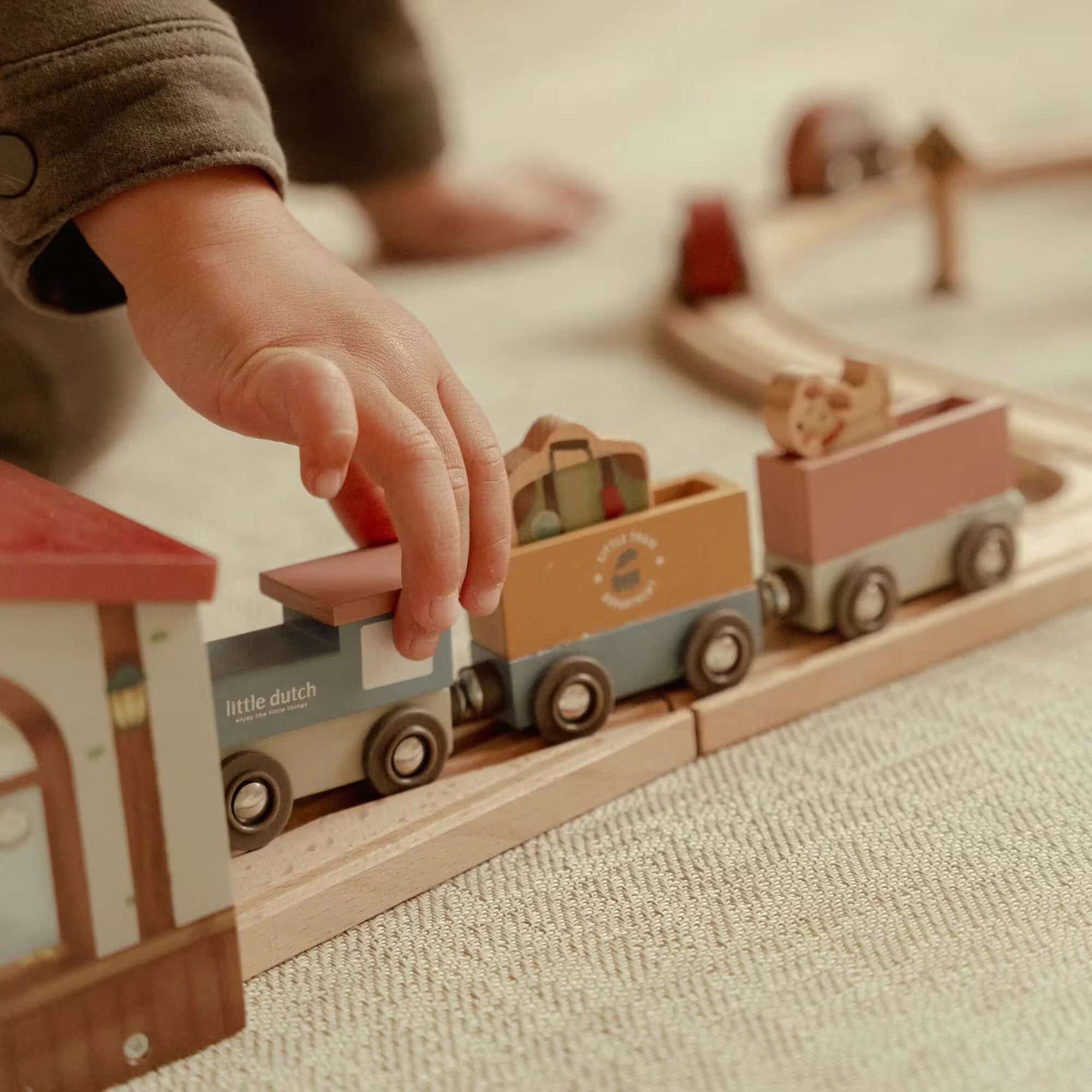 Little Dutch Pista treno in legno XL